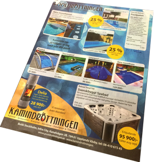 Annons i tidning.
